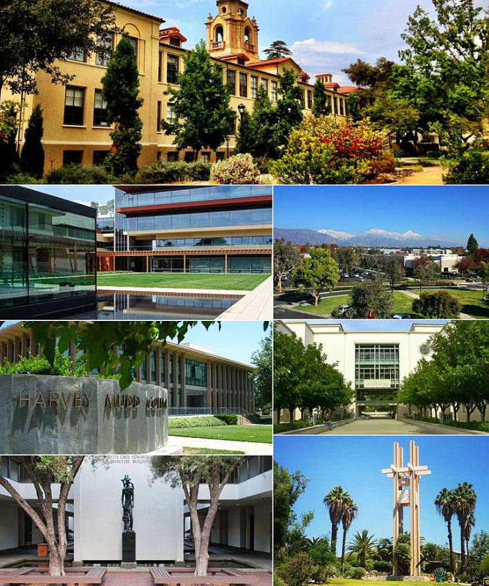 Campus views of the Claremont Colleges Consortium
